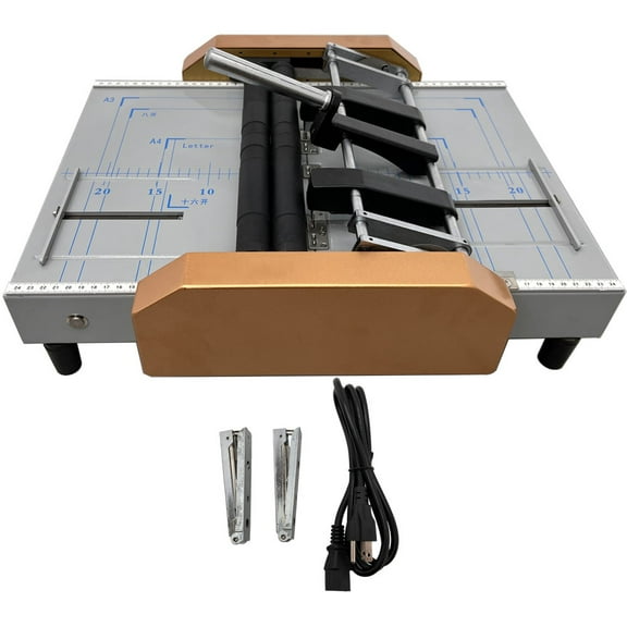 Automatic Binding Folding Machine Booklet Maker Office Paper Processing Equipment 110V