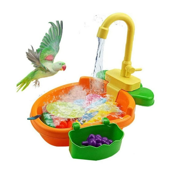 Automatic Bird Bath Tub Pet Parrot Toys for Home Use Indoor Cleaning