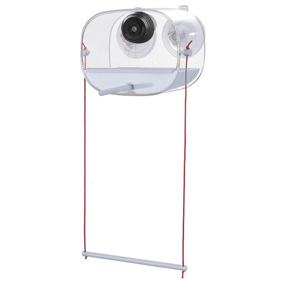 Automatic Bird Feeder with Camera and AI Alerts for Indoor Outdoor Use 1080P Video Instant Notifications Auto Recording Family Friendly and Detection, 20x13x11 cm, White