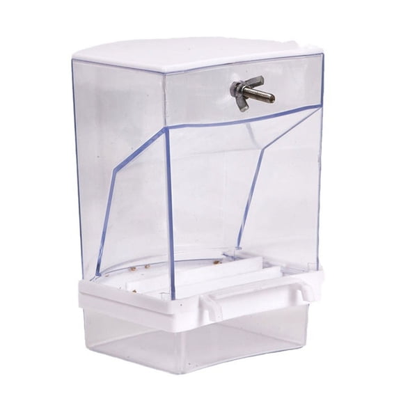 Automatic Bird Feeder Food Dispenser Anti-splash Food Box Parrots Feeding Bowls