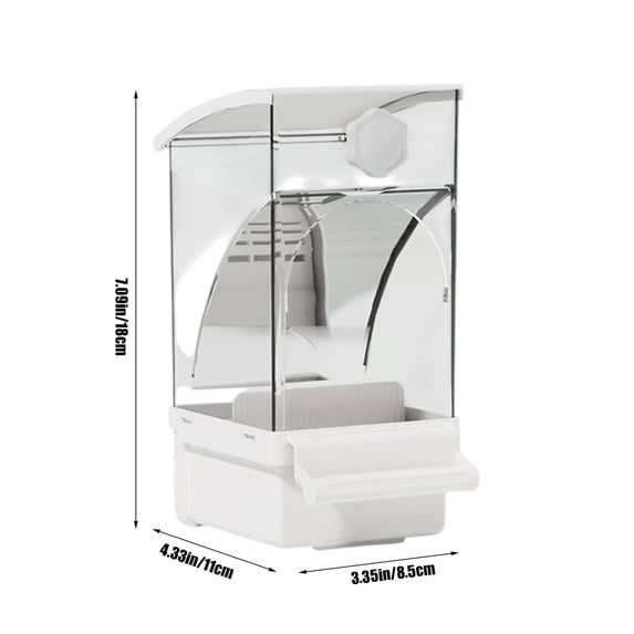 Automatic Bird Feeder, Large Capacity Husk Separation Bird Feeders for Parrots Canaries and Small Birds, Easy to Clean