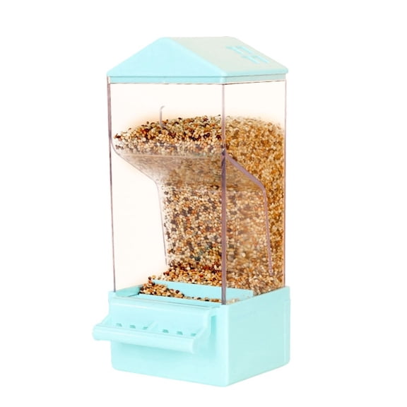 Automatic Bird Feeder, Transparent Food Container, Acrylic Parrot Grain Feeder