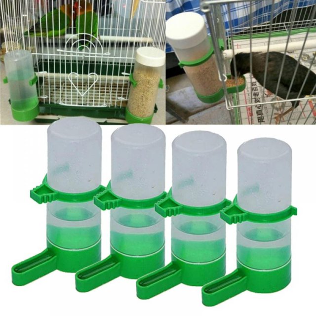 Automatic Bird Water Bottle, 4 Pcs 140ml Automatic Bird Feeder, Bird