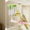thumbnail image 1 of Automatic Bird Water Dispenser Flower Shaped Transparent Parrot Water Feeder Bottle Floating No Spill Cage Mount Bird Waterer Cage Accessories for Budgie Lovebird Conure Small Birds, 1 of 4