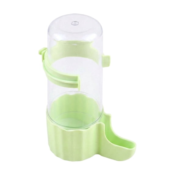 Automatic Bird Waterer for Cages,No Drip Hanging Water Bottle for Parakeets, Budgies, Cockatiels and Small Birds,Thickened Plastic, Leak Proof Metal Nozzle,Green