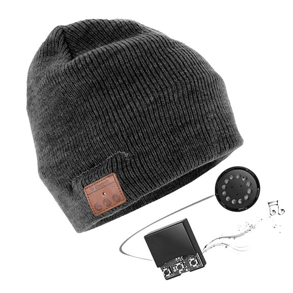 Automatic Bluetooth Headset | with Rechargeable Battery Powered Wireless | featuring hat headphones | Suitable for Parties and Gatherings Grey Solid Choice