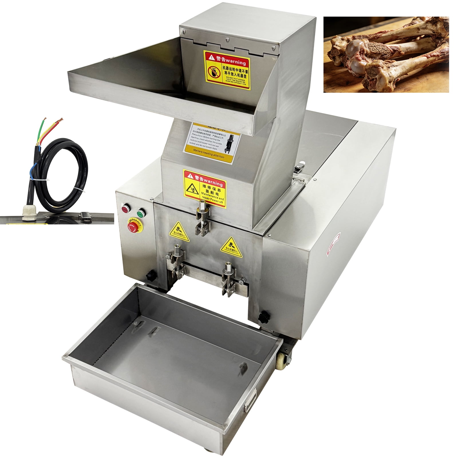 Automatic Bone Grinder Crusher Machine for Cattle Poultry Bone ...