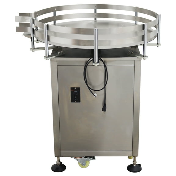 Automatic Bottle Collecting Machine Round Bottle Unscramble Machine 31.5inch Turn Rotary Accumulation Table
