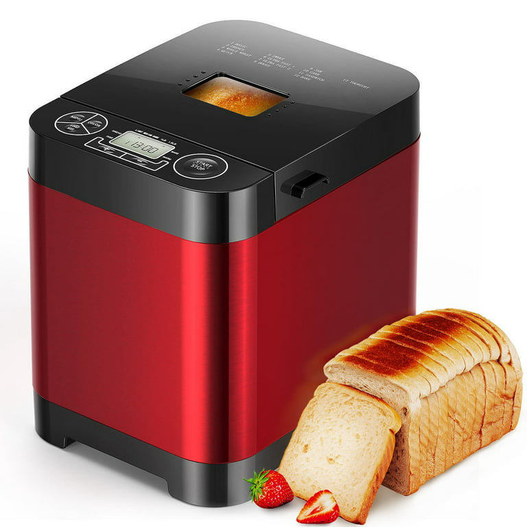 Automatic Bread Maker Machine, 13 Menu Settings, 3 Crust Colors