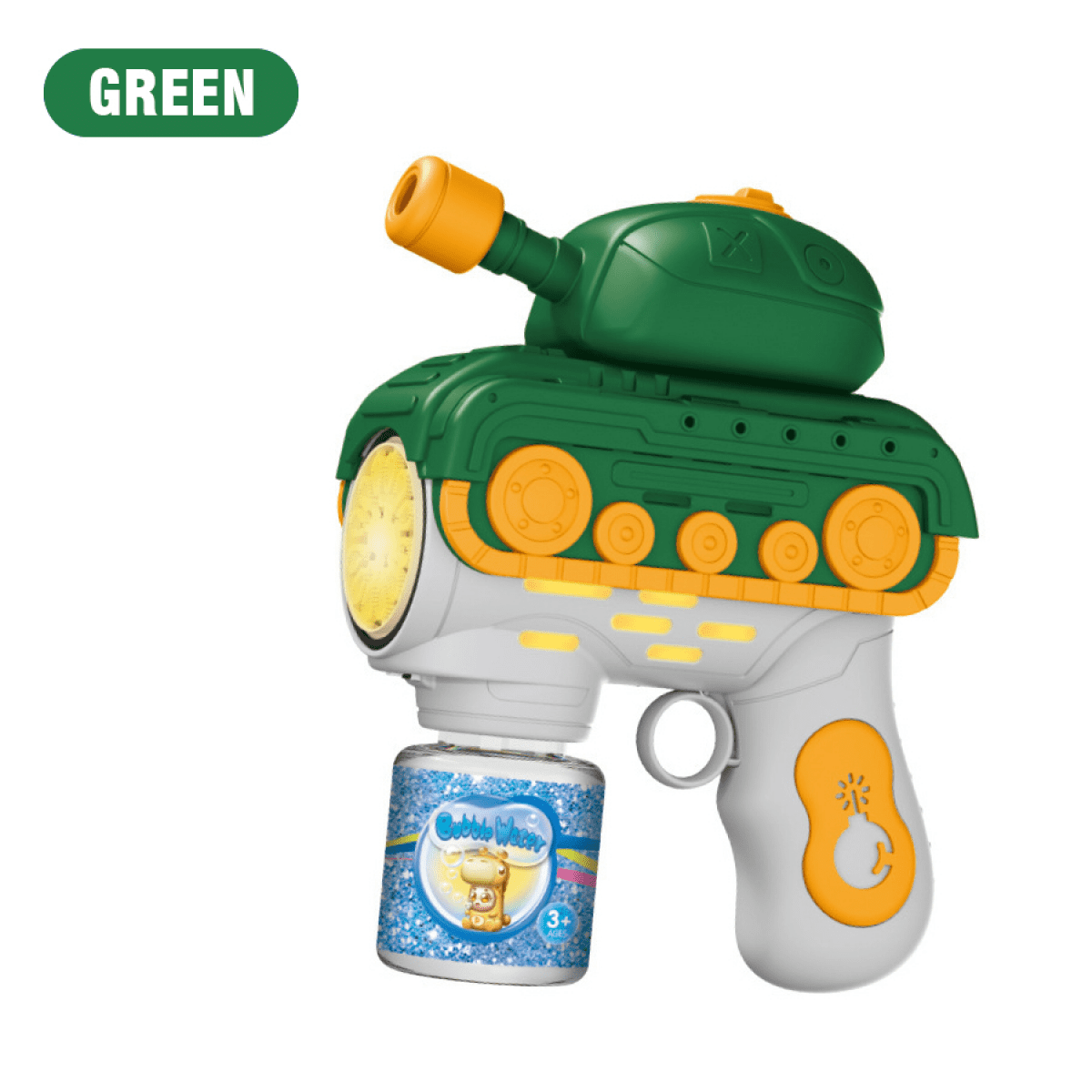 Automatic Bubble Blower for Kids, Light-Up Bubbles Machine with for Boys Girls Easter Basket Stuffers, Birthday Gifts & Outdoor Play Toys-Green