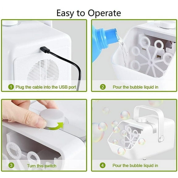 Automatic Bubble Machine Maker High Output Auto Blower DJ Party Stage Wedding