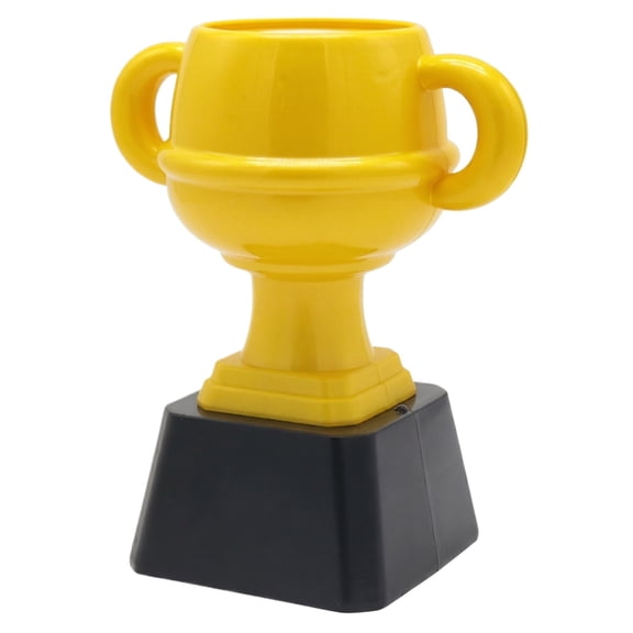 Automatic Bubble Machine Maker for , Trophy and Fist Design, Electric Bubble Blower for Outdoor Party and Summer Fun, Yellow