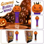Automatic Bubble Maker for Student Light Up Bubble Machine 100Ml Capacity Bubble Toys for Student Halloween Party Favors for Student 3-5 Pumpkin Design 1 Pack