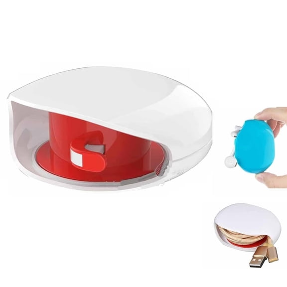 Automatic Cable Reel, Retractable Wire Organizer, 2025 New Horizontal Automatic Cable Organizer for USB, Headphones, Data Cables, No More Tangled Wires 3pcs Little Squirrel