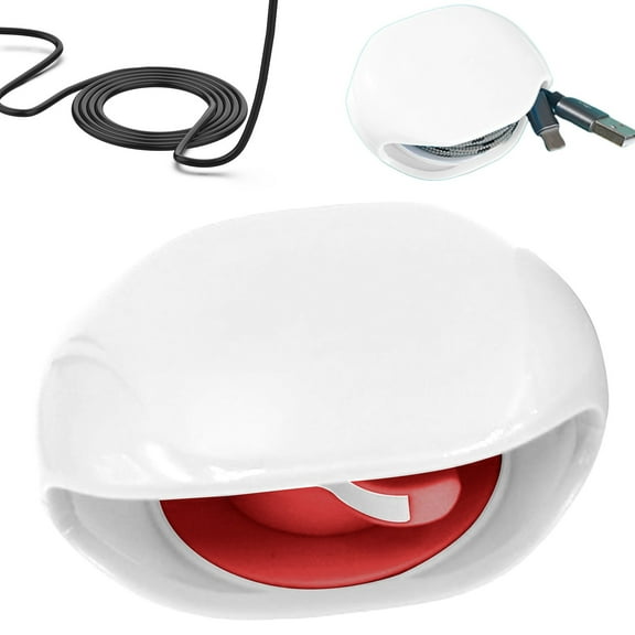 Automatic Cable Winder, Automatic Cord Reel, Headphone Cable Winder, Small Roll Winder Case, Plastic Cable Holder for USB Cables Headset Cable Data Charging