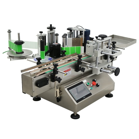 Automatic Calibration Conveyor Round Bottle Labeling Machine High Speed Desktop LT-150