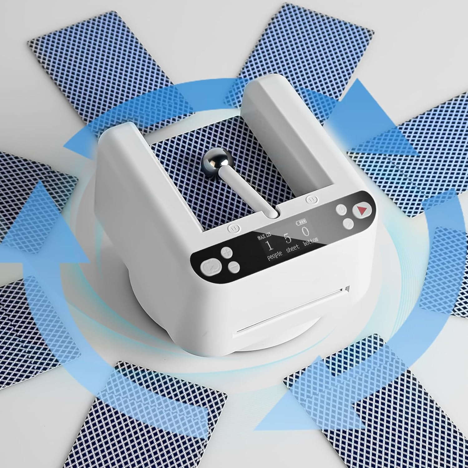 Smart Automatic Card Dealer Machine, 360° Rotating Universal Anti