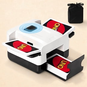 Automatic Card Shuffler 1/2 Deck, One-Click Shuffling Mode, 2000mAh Rechargeable Shuffle Machine with Storage Bag, Electric Playing Card Shuffler for Poker, UNO, Blackjack, Skip-Bo, Phase 10
