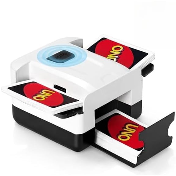 Automatic Card Shuffler 1/2 Deck, One-Click Shuffling Mode, 2000mAh Rechargeable Shuffle Machine with Storage Bag, Electric Playing Card Shuffler for Poker, UNO, Blackjack, Skip-Bo, Phase 10