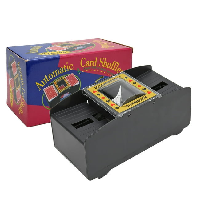 Automatic Card Shuffler Battery Operated 2 Deck Electric Card Shuffling