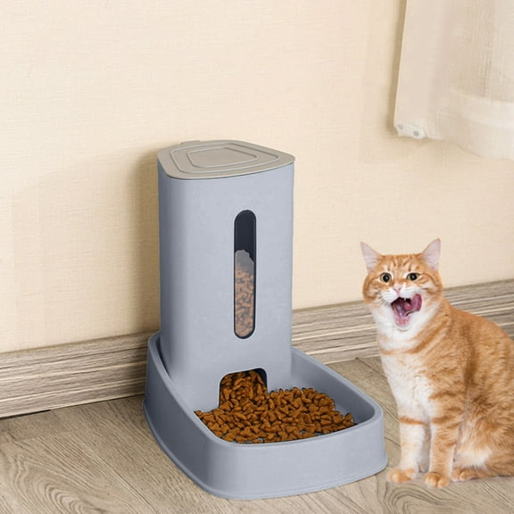 Automatic Pet Feeding and Water Dispenser System for Indoor Cats and Dogs - Large Capacity Auto Feeder and Water Bowl Set