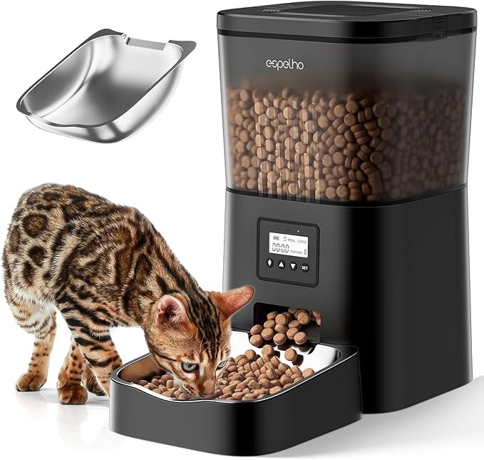 Automatic Cat Feeder- 4L Timed Cat Food Dispenser 1-6 Meals Control for ... - Order Self Feeding Cat Feeder Online