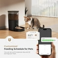 thumbnail image 1 of Automatic Cat Feeder, 5G WiFi Cat Food Dispenser with APP Remote Control, Pet Dry Food Smart Feeder, Programmable Timed Feeding, Dual Power Supply, 1-10 Meals Per Day, Desiccant Bag, Small pets, 1 of 8