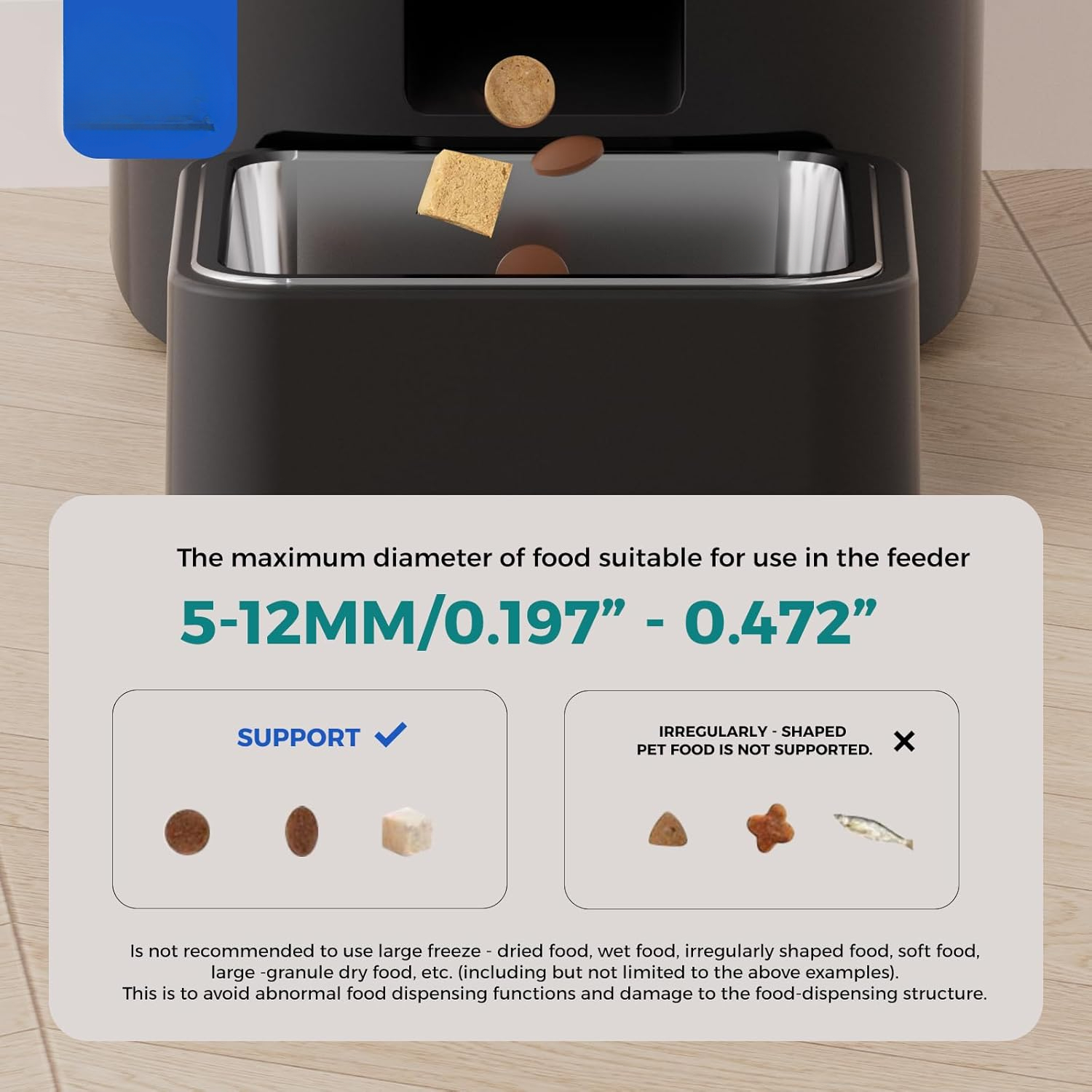 Automatic Cat Feeder,Camera 1080P HD - 6L Pet Feeder, 2.4/5G WiFi Smart App Control, Bluetooth Assist Link,Wide-Angle Lens,Automatic Feeder for Small and Medium-Sized Pets