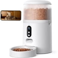 thumbnail image 1 of Automatic Cat Feeder with Camera, 3MP HD Video & Night Vision, 5G/2.4G WiFi Smart Pet Feeder with APP Control, 2-Way Audio, Motion Alerts, Low Food Sensor, Timed Cat Feeder for Cats & Dogs, 4L, 1 of 8