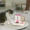 thumbnail image 1 of Automatic Cat Feeder & Water Dispenser Combo - 3.8L Smart Timed Dry Food Dispenser with Programmable Portion Control, Transparent Window, BPA-Free PP Material, No Power Needed, 27x27x23cm, 1 of 6