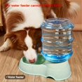 Automatic Cat Feeder and Water Dispenser in Set Gravity Food Feeder and