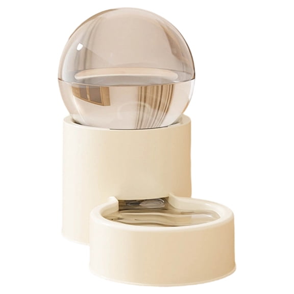 Automatic Cat Feeder and Water Dispenser 2 in 1 Food Grade Material Siphon Anti Leakage for Cats Small Puppies Home Use
