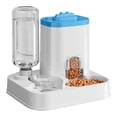 thumbnail image 1 of Automatic Cat Feeder and Water Dispenser, 2 in 1 Gravity Pet Food Feeder and Water Set for Small Pets Cats Dogs Puppy Kitten, Easy to Clean, 1 of 9