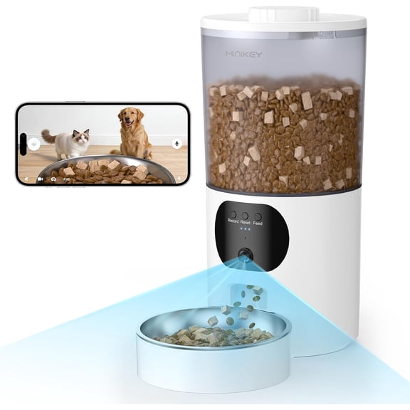 Automatic Cat Feeder with 2K Camera, 6L Smart App Control 5G/2.4WiFi