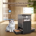 thumbnail image 1 of Automatic Cat Feeder, 5L/20 Cup Timed Food Dispenser, Adjustable Height, Voice Call, with 5G Wi-Fi APP Control, 2 Pet Bowls for 2 Cats and Dogs, 1 of 10