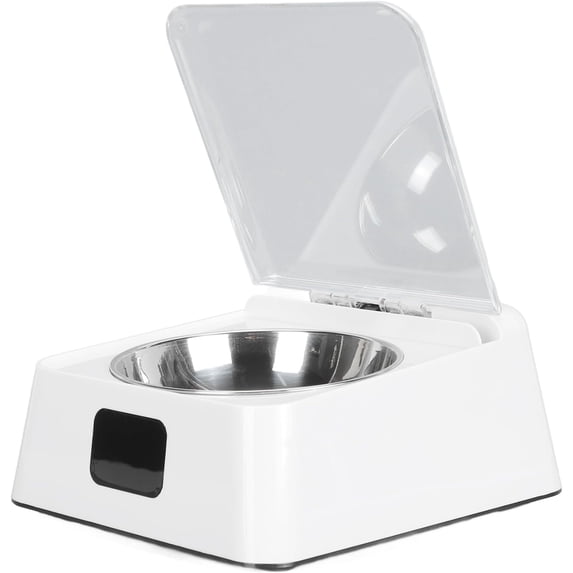 Automatic Cat Feeder with Infrared Sensor, 2000mAh Battery Powered Removable Stainless Steel Bowl for Easy Cleaning
