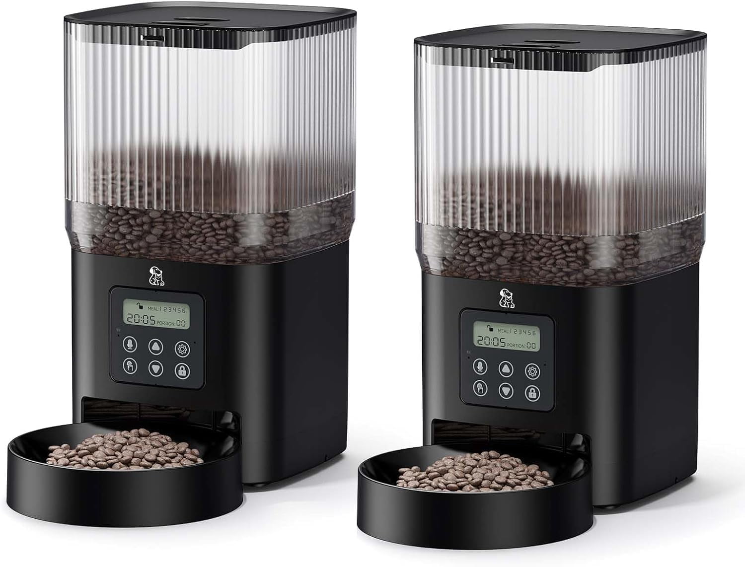 Automatic Cat Food Dispenser, 2 Packs 5L Automatic Dog Feeder ...