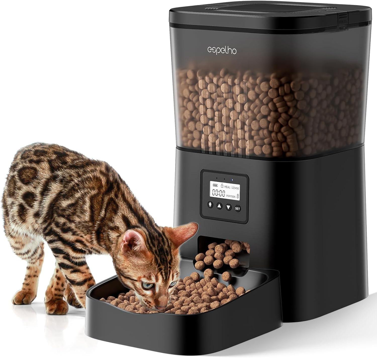 Automatic Cat Food Dispenser Automatic Cat Feeder 4L Timed Pet Feeder