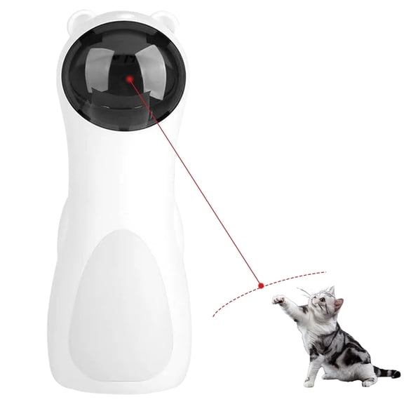 Automatic Cat Laser Toy, Interactive Red Laser Pointer for Cats, Self-Playing Kitten Toy with Adjustable Speed for Boredom Relief