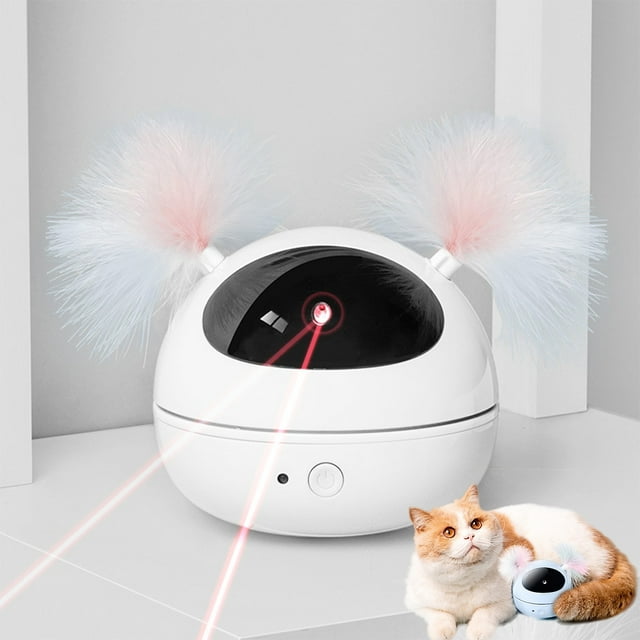 Automatic Cat Laser Toys, 360° Automatic Rotating Interactive Laser Cat