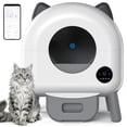 thumbnail image 1 of Automatic Cat Litter Box, Large Self Cleaning Litter Box with Smart Sensor, Low Noise Automatic Cat Toilet for Multi-Cat Homes, White, 1 of 9