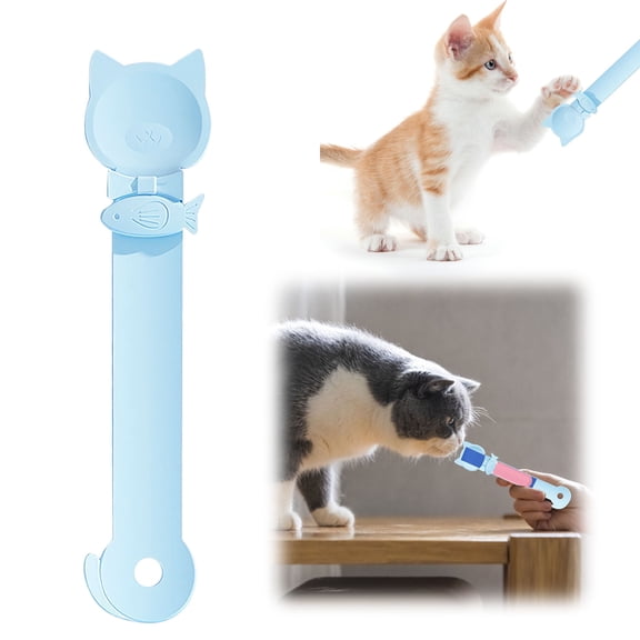 Automatic Cat Strip Feeder Spoon – Controlled Slow-Feeder for Healthy Eating Habits & Enhanced Pet-Owner Bonding (PP Material, Easy Clean)