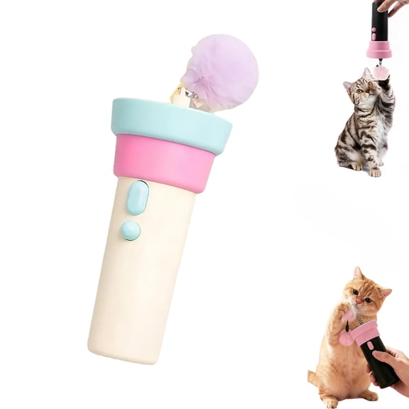 Automatic Cat Teaser Launcher, Telescopic Rope Interactive Cat Wand, Cat Teaser Game Interactive Cats, Indoor Boredom Relief Cat Interactive