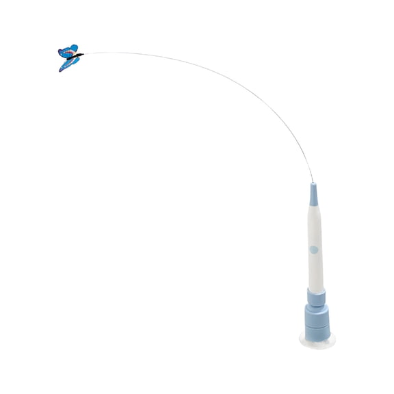 Automatic Cat Teaser Toy, Rechargeable Suction Cup Feather Wand, Interactive Electric Cat Toy With Rotating Spring Rod Bells, Handheld Or Floor Play Exercise Toy For Indoor Cats