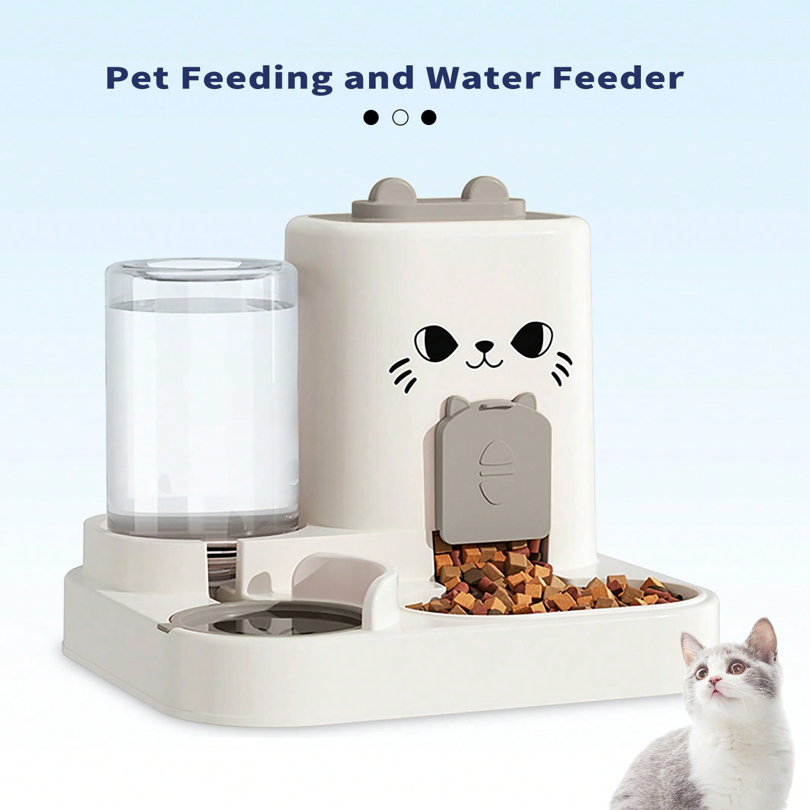 Automatic Cat Water Dispenser – 2-In-1 Large Capacity Drinking Fountain For All Cats, Available In Pink, Gray, Orange & Green