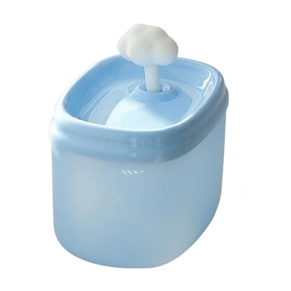 Automatic Cat Water Fountain, Pet Drinking Fountain, Cat Water Fountain Ceramic, 6X4 In, Small Water Fountain, Cloud Shaped Top, Indoor Water Fountain, Light Blue, 1 Pc