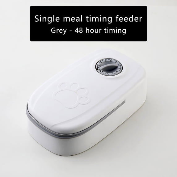 Automatic Cats Feeder,9.4x5.5Inch Cats Feeder with Timer,Foods Dispenser for Puppies and Kittens,Easys to Clean,Suitable for Cats and Small and Medium-Sized Dogs