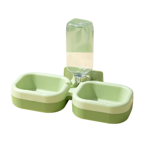 Automatic Cats Water Dispenser Food Bowl 17oz Water Feeder for Small Medium Dogs Indoor Pet Puppies Easy to Use