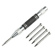 Automatic Centre Punch and 4 Needles Adjustable Spring Loaded Metal Drill Tool