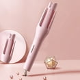 thumbnail image 1 of Automatic Ceramic Curling Iron,Anti-Tangle Auto Rotating Curling Wand,Fast Heating Rotating Negative Ion Curling Iron Pink, 1 of 7